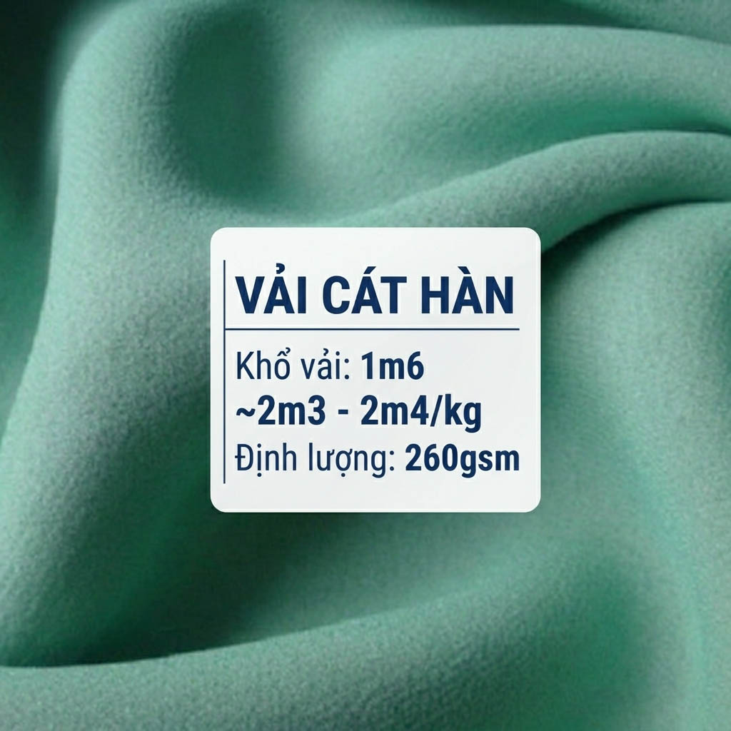 vải cát hàn mịn giá sỉ tại vải thun hoà phát