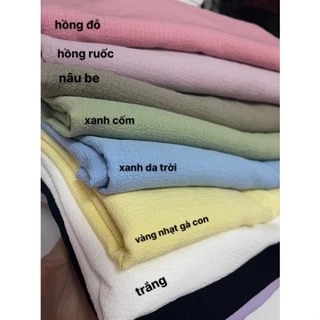 vải chân cua cotton may áo khoác