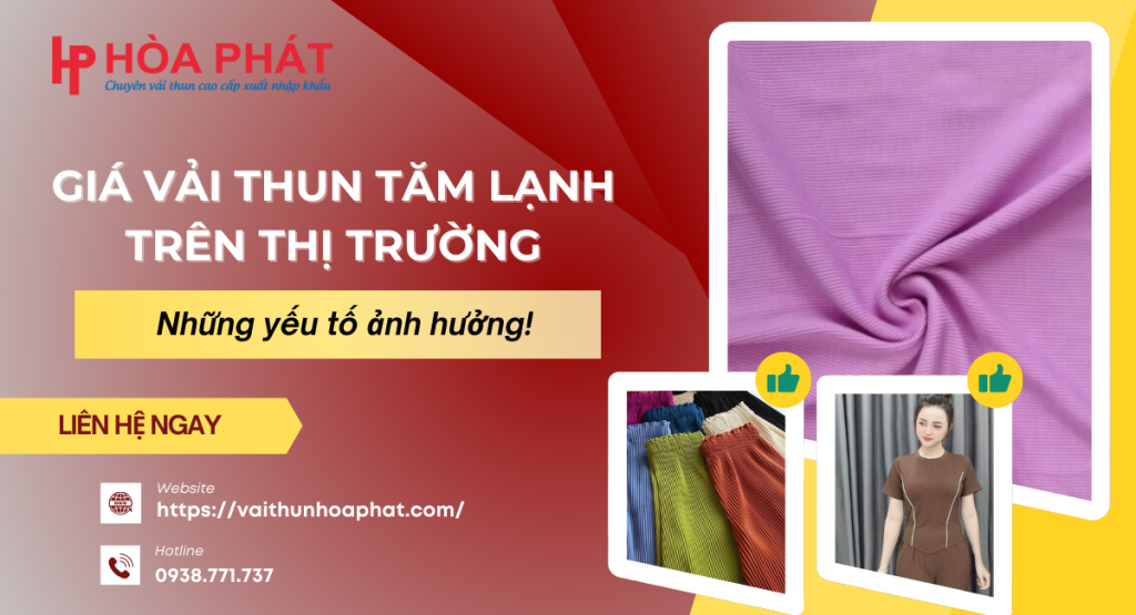 giá vải thun tăm lạnh