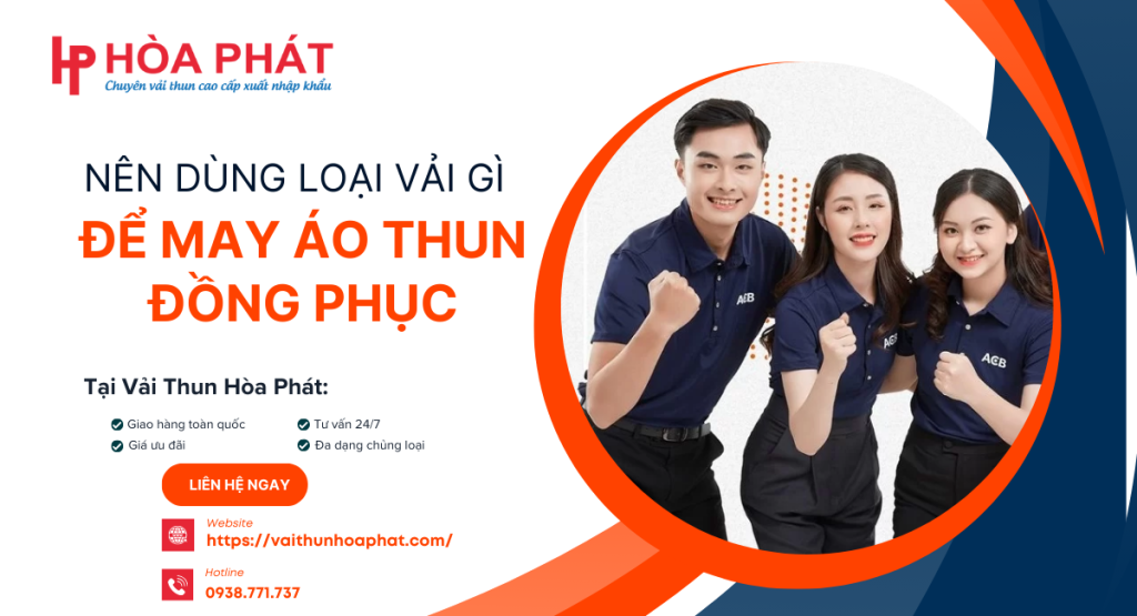 nên dùng loại vải gì để may áo thun đồng phục