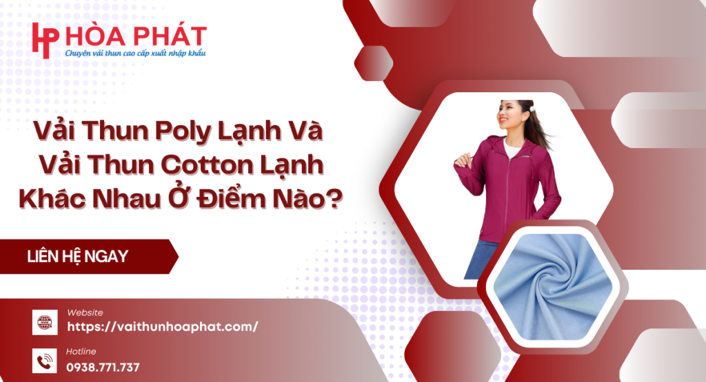 vải thun poly lạnh và thun cotton lạnh