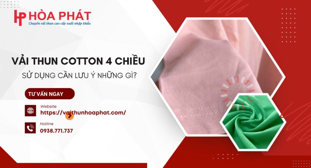 vải thun cotton 4 chiều