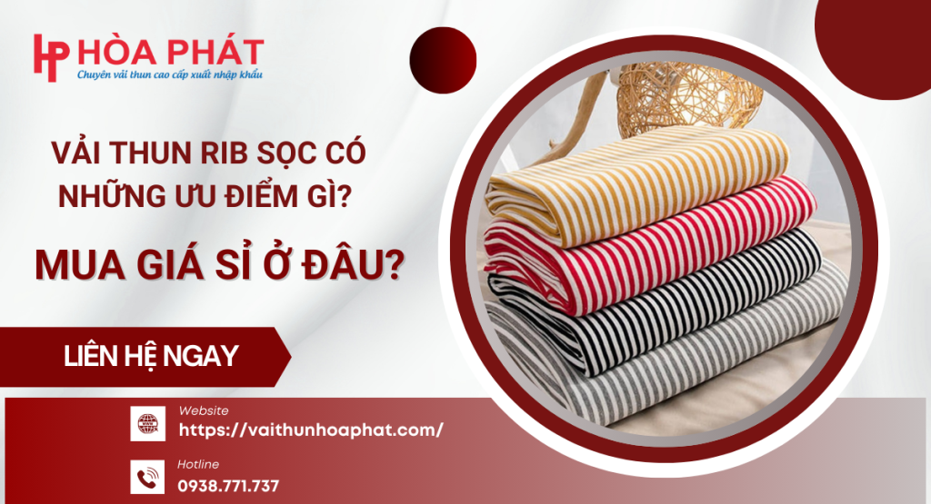 vải thun rib sọc là gì