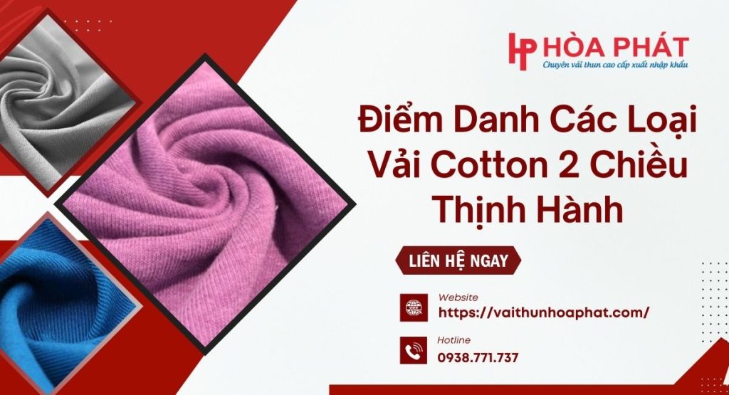 vải thun cotton 2 chiều thịnh hành nhất 2025