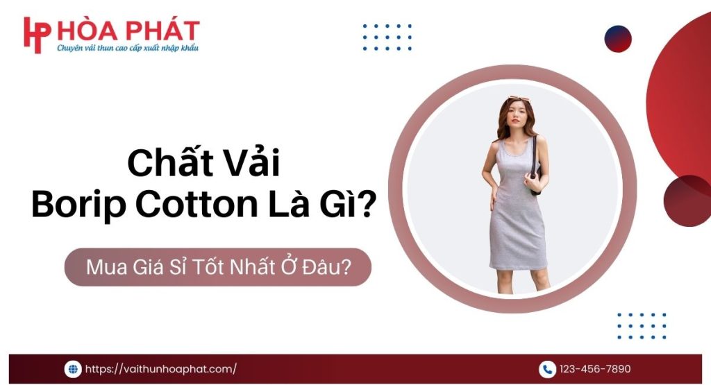 vải borip cotton hàng loại 1