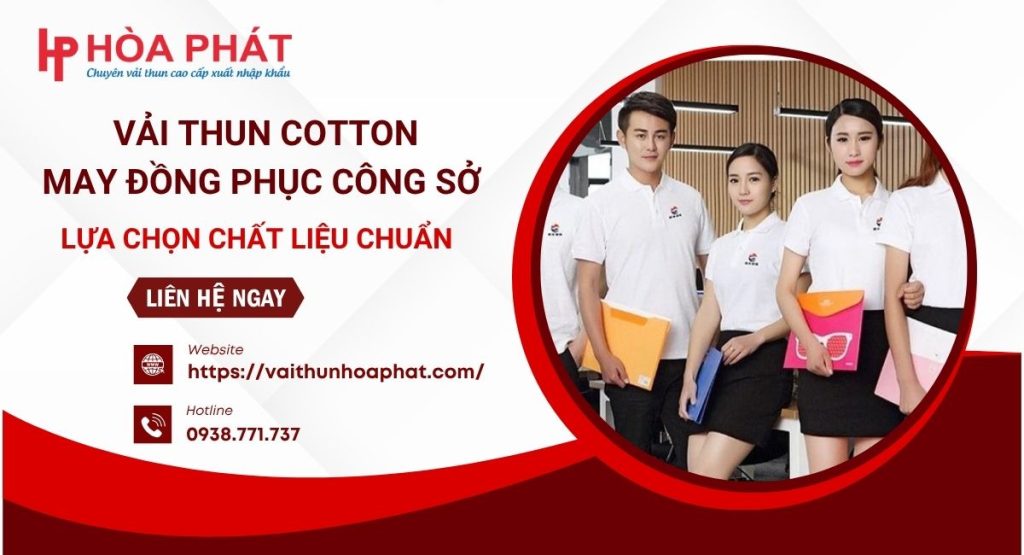 vải thun cotton may đồng phục công sở là gì