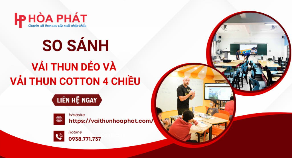 so sánh vải thun dẻo và thun cotton 4 chiều
