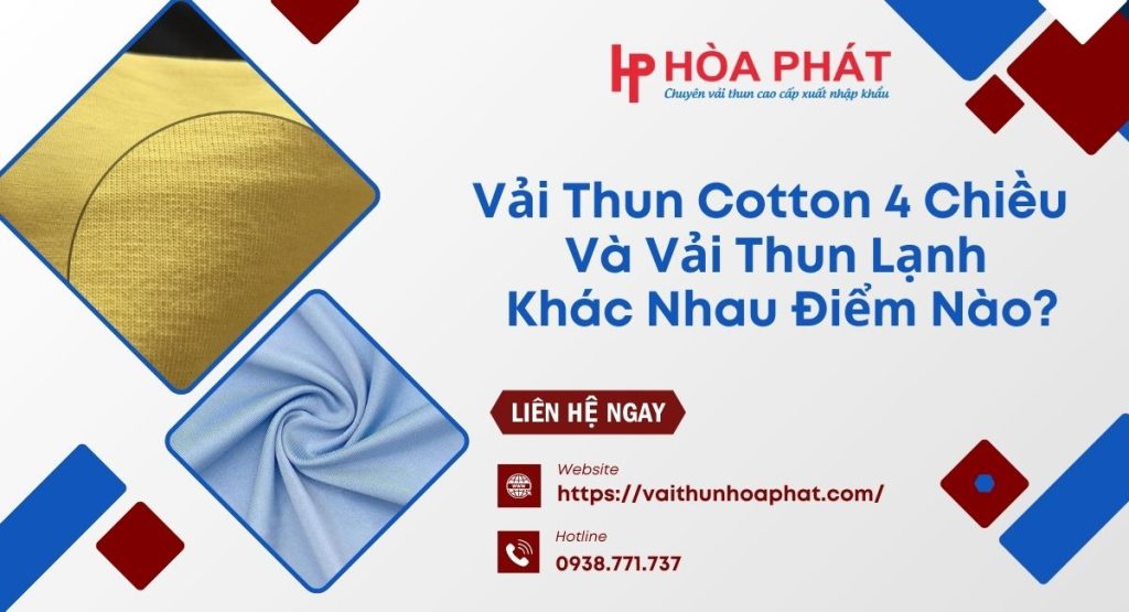 vải thun cotton 4 chiều giá sỉ