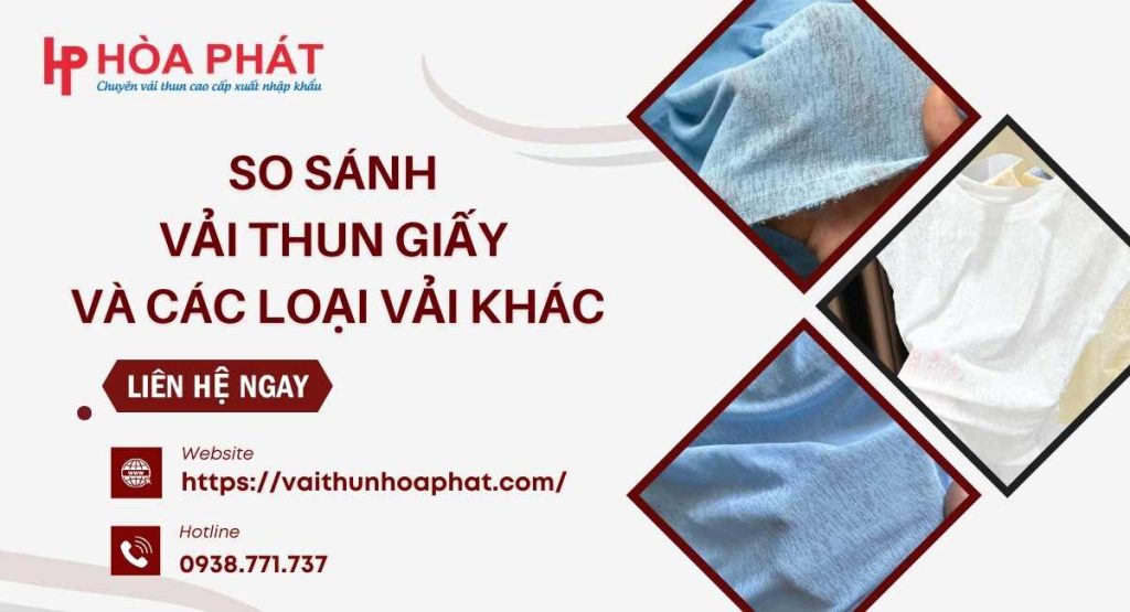 vải thun giấy giá sỉ tại TP.HCM