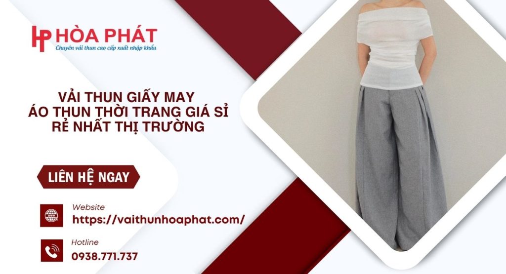 vải thun giấy may áo thun