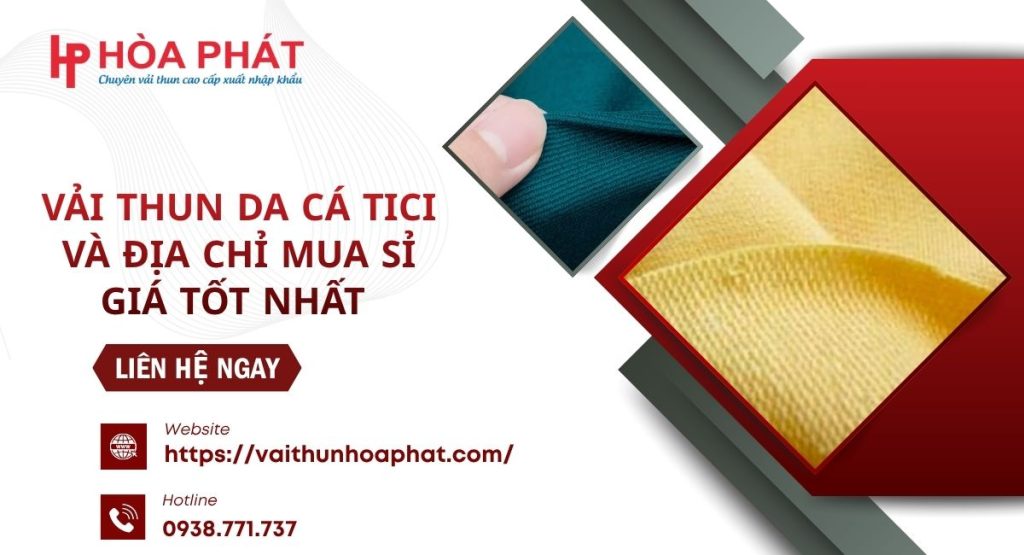 vải thun da cá tici mua sỉ giá tốt