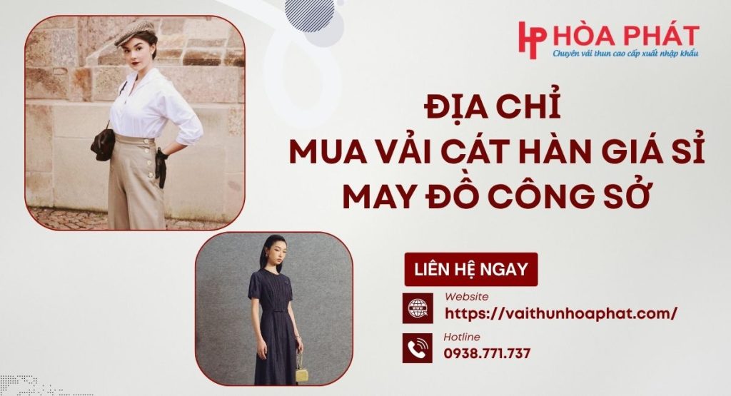 Địa Chỉ Mua Vải Cát Hàn Giá Sỉ May Đồ Công Sở