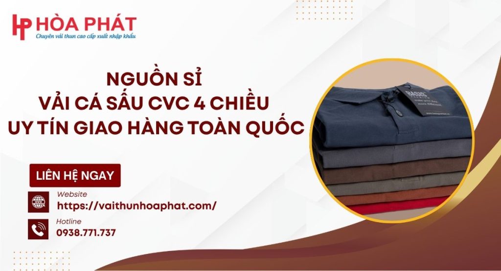 Nguồn Sỉ Vải Cá Sấu CVC 4 Chiều Uy Tín Giao Hàng Toàn Quốc